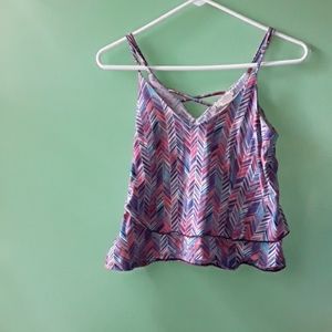 Two cropped tank tops
